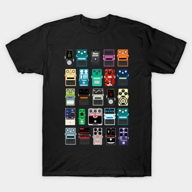 Pedal Board #2 T-Shirt by d13design